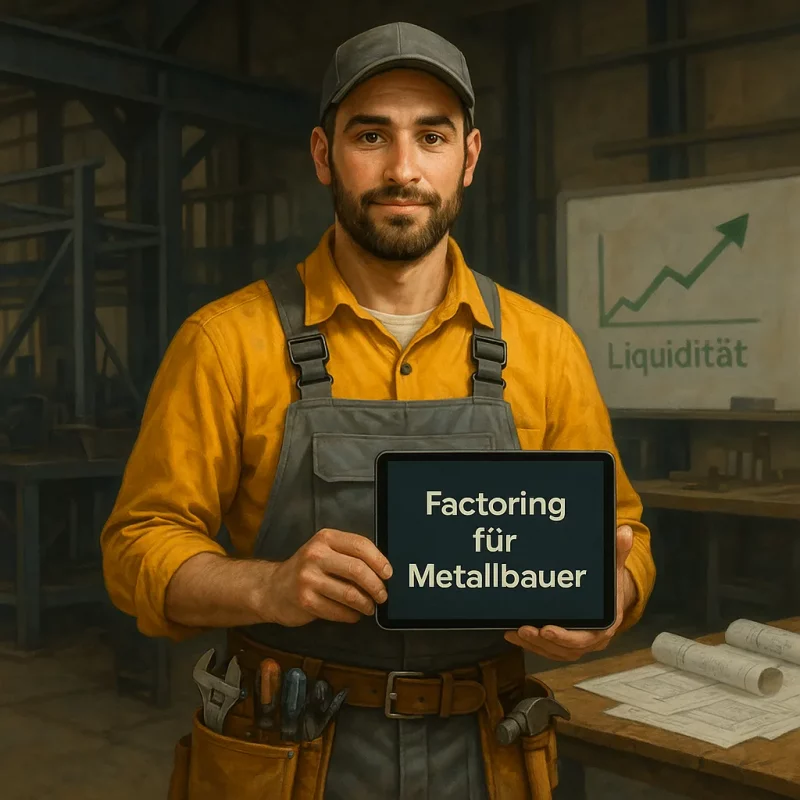 Factoring für Metallbauer: Wie du mit sofortiger Liquidität deine Aufträge sicherst und dein Wachstum finanzierst
