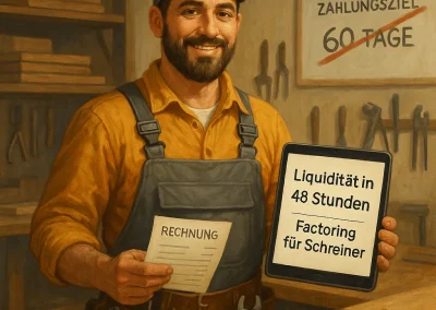 Factoring für Schreiner: Wie Tischler ihre Liquidität sichern und finanziell unabhängig bleiben