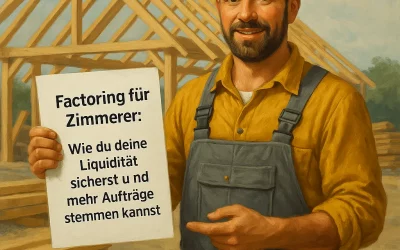 Factoring für Zimmerer: Wie du deine Liquidität sicherst und mehr Aufträge stemmen kannst