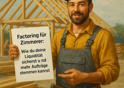 Factoring für Zimmerer: Wie du deine Liquidität sicherst und mehr Aufträge stemmen kannst