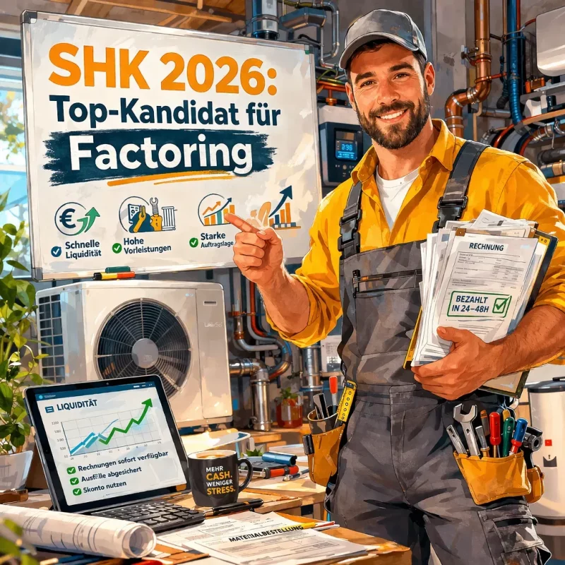 Warum SHK-Betriebe 2026 besonders stark von Factoring profitieren